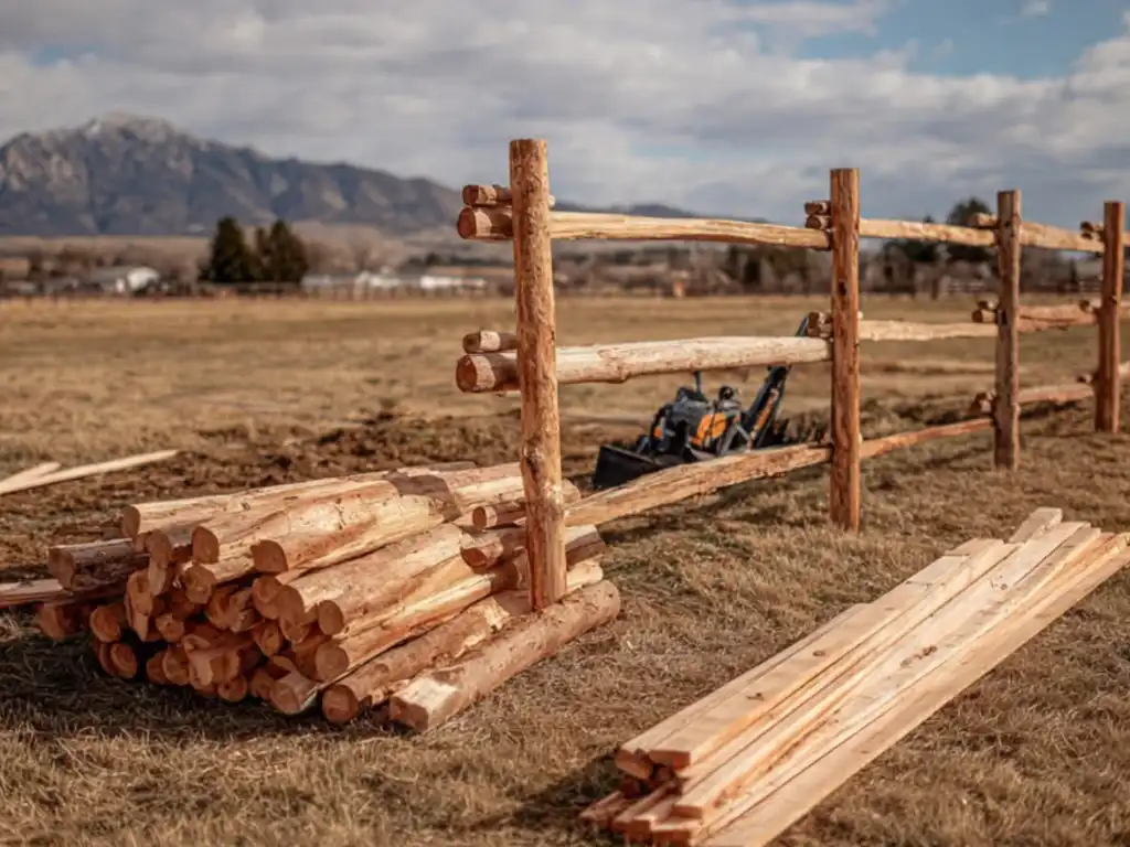 Installed split rail fence in Western NC by First Fence